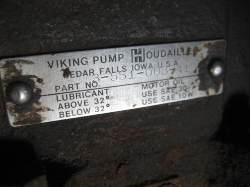 Viking Pump Gear Reducer.