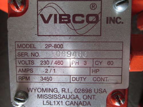 Vibco Model 2P-800