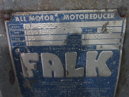 15HP Falk Gear Reduced Drive