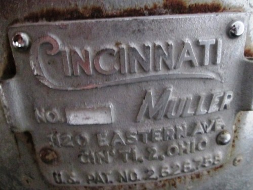 Cincinnati Mixer Muller 12