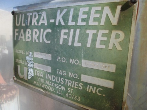 Ultra Industries Inc. Pulse Jet Dust Collector.