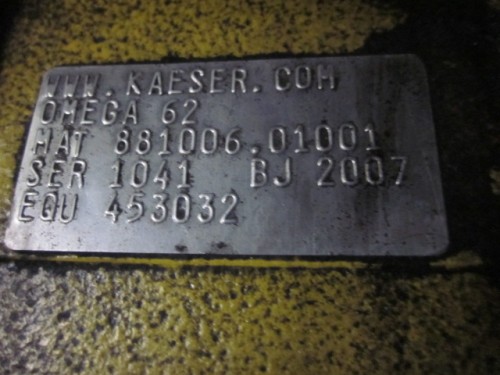 75 hp Kaeser Omega 62