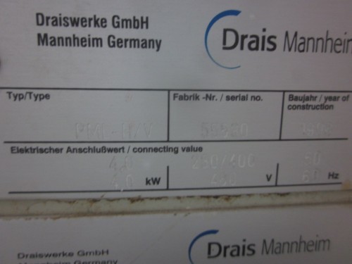 1/2 liter Drais Mannheim Lab Perl Media Mill.