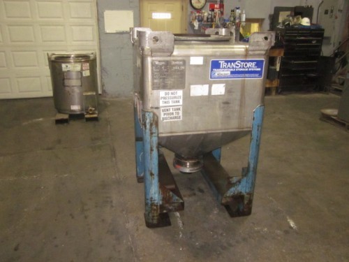 used 180 gallon Stainless Steel TranStore Tank.