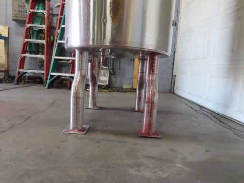 260 gallon stainless steel jacketed tank