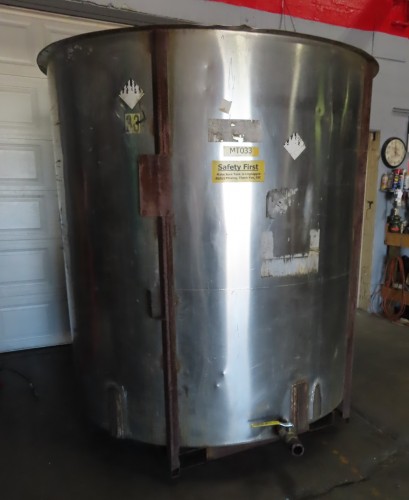 1500 gallon stainless steel tank