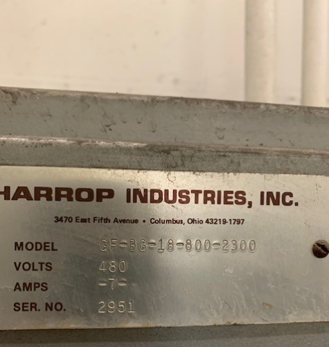 Harrop Gas Fired Kiln 2300 F