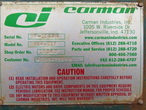 Carman Vibratory Conveyor Feeder