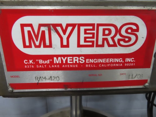 Myers Hydraulic Ram Discharge Press