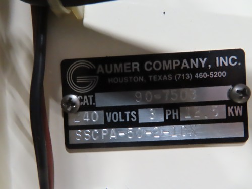Gaumer Hot Oil Heater