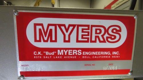 Myers Engineering Hydraulic Ram Discharge Press