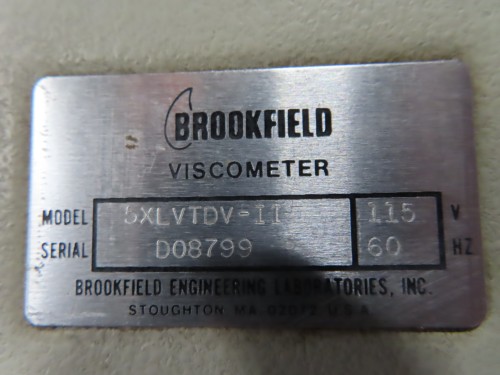 Brookfield Viscometer 5XLVTDV-II