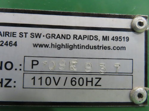 Highlight Industries Predator SS Simplified Stretch Semi-Automatic Stretch Wrapper