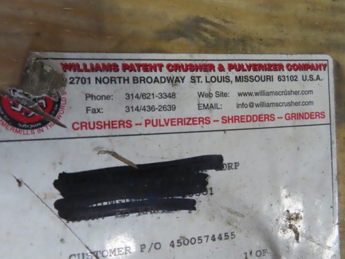 Williams Hammer Mill Hammers