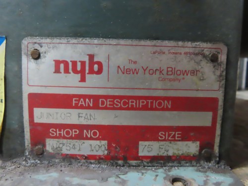 New York Blower Co. Blower
