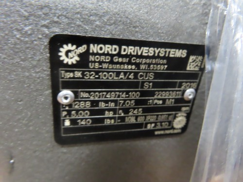 5 hp nord gear reducer