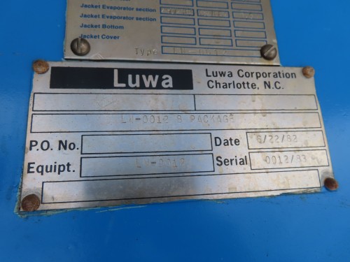 Luwa Wiped Film Evaporator