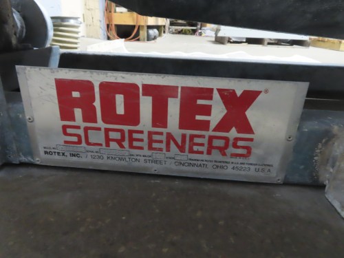 Rotex single deck screener