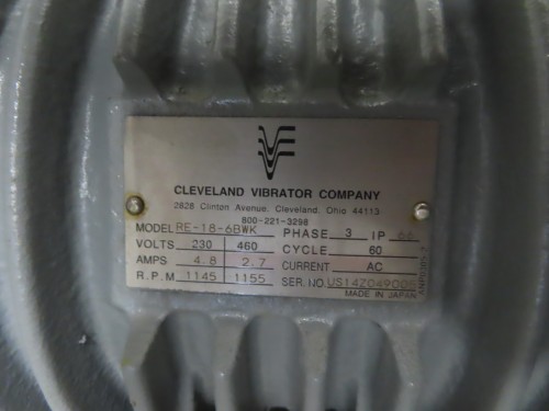 Cleveland Vibrator Company Vibratory Motor For Sale
