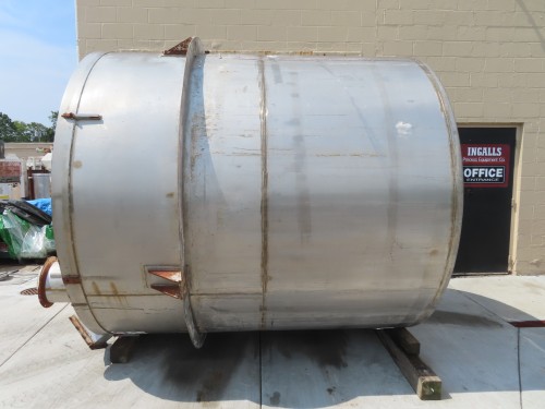 000 gallon stainless steel mix tank with dish bottom for sale