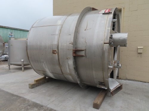 3000 gallon stainless steel dish bottom mix tank for sale