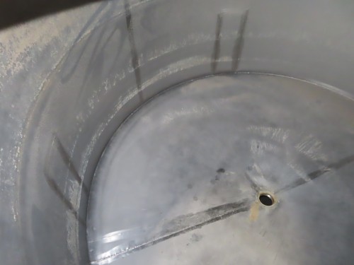 900 gallon stainless steel tank with cone bottom for sale