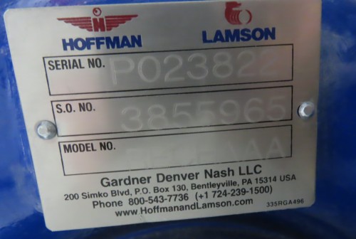 15 HP Hoffman Lamson Gardner Denver Turbotron Blower for sale