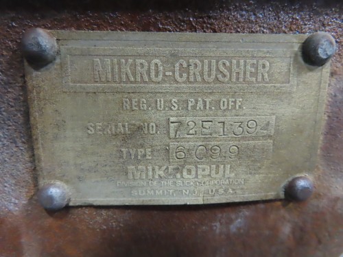 Used Mikropul Mikro-Crusher for sale