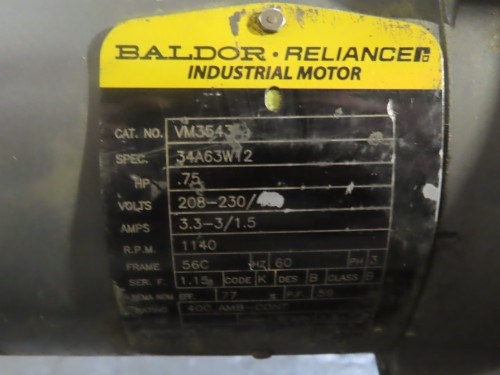  3/4 hp. stainless steel