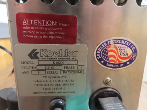 Flash point tester   Koehler Inst. 