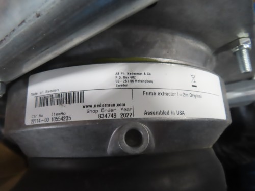 Nederman Fume Extractor Arm
