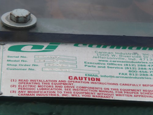 Carman Industries Tumble Tube Processor