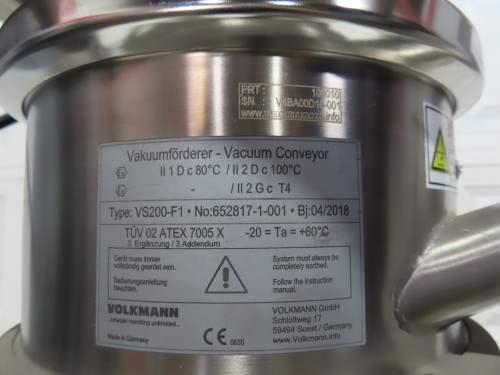 Volkman Powder Vacuum Loader with Vorti-siv screen