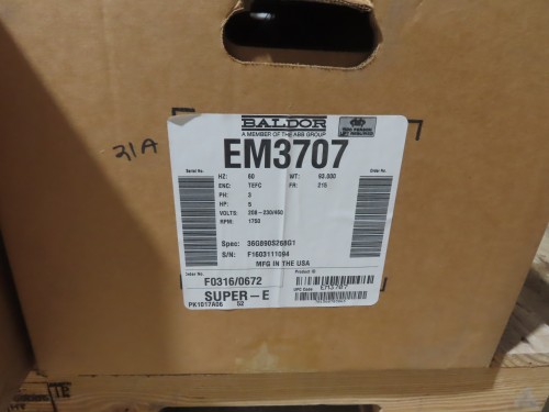 new surplus 5 hp Baldor Electric Motor