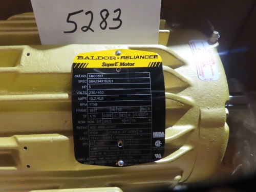 new surplus 5 hp Baldor Electric Motor