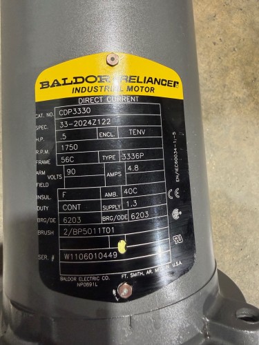 .5 hp Baldor DC Electric Motor