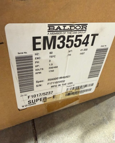 1.5 hp Baldor Electric Motor