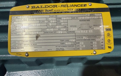 20 hp Baldor motor