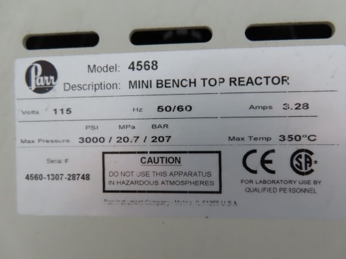 Parr Instrument Mini Reactor
