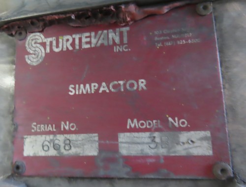 Sturtevant Impactor Pin Mill
