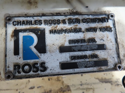 used 25 hp Ross High Shear Inline Mixer