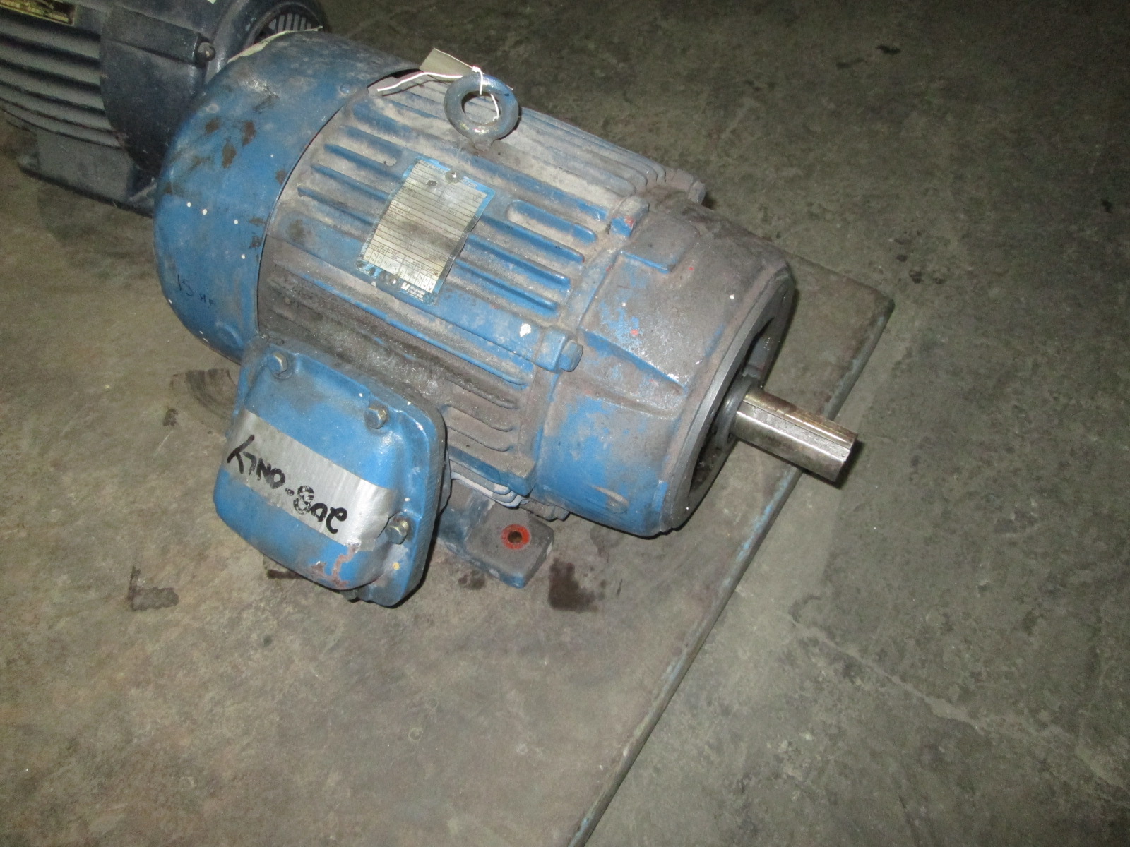 15 HP Louis Allis "Pacemaker" Electric Motor, Frame 254TC