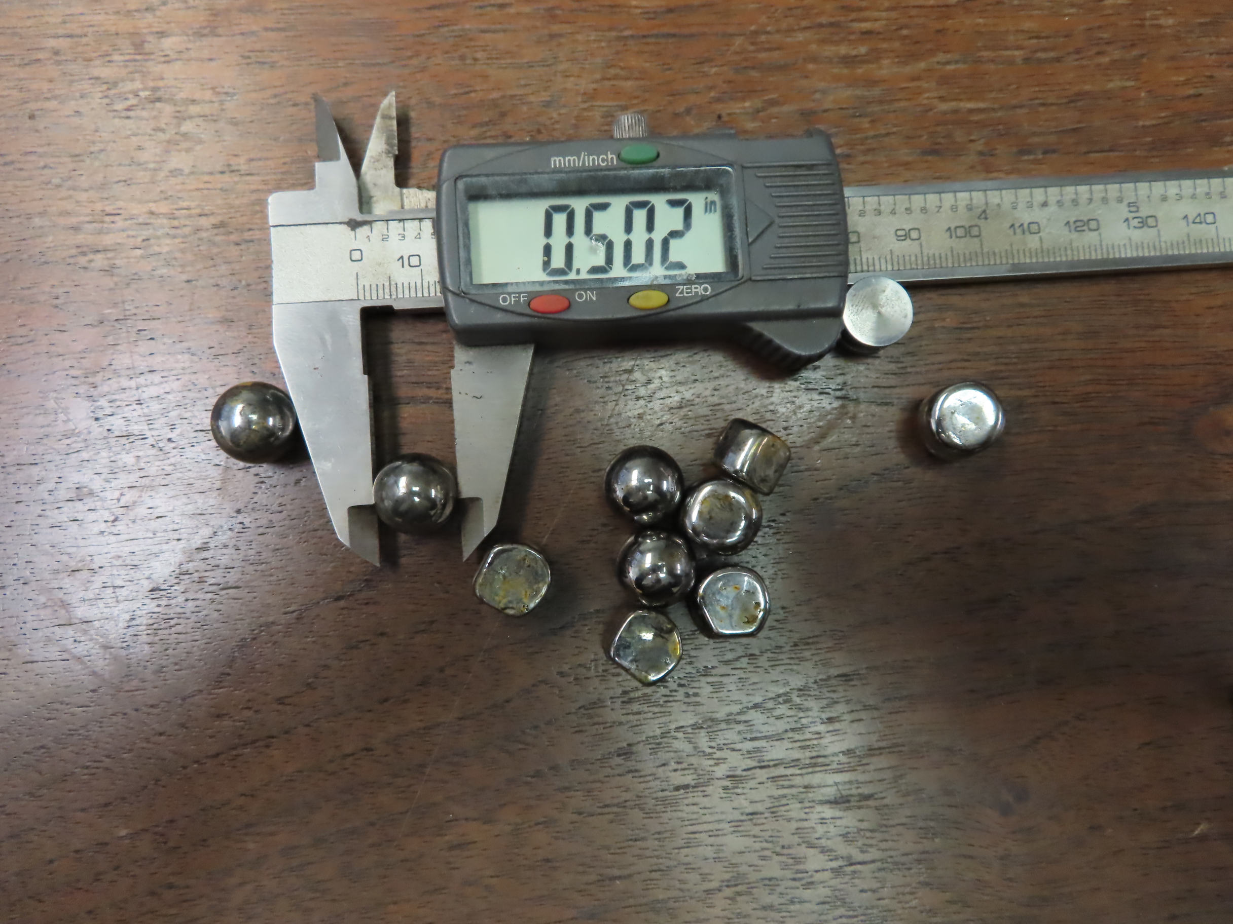 21,000 lbs of Ball Mill Media, 1/2" and down.