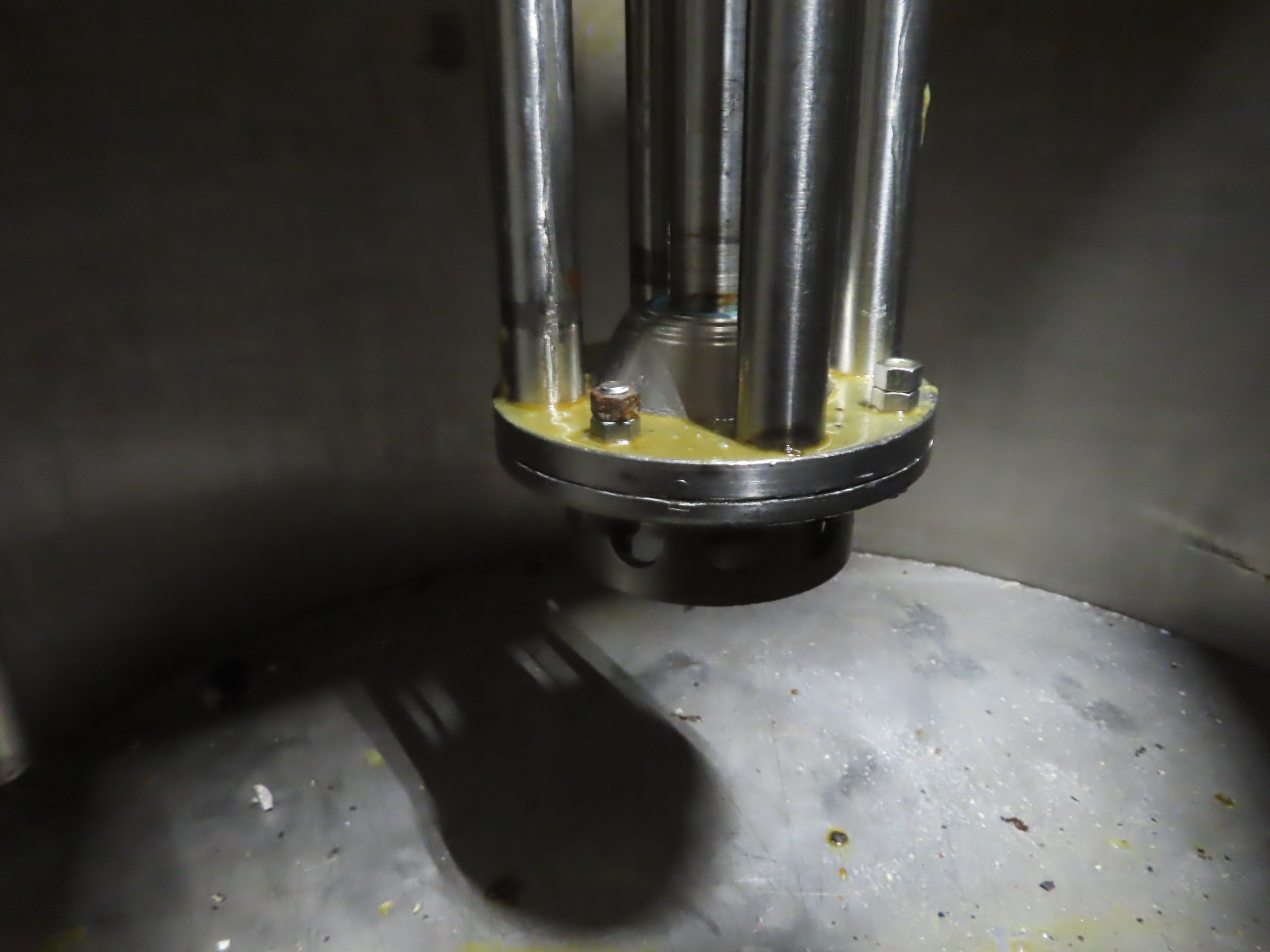 10 HP Ross Homogenizer/Emulsifier with 150 gallon Jacketed Sta-Warm Tank