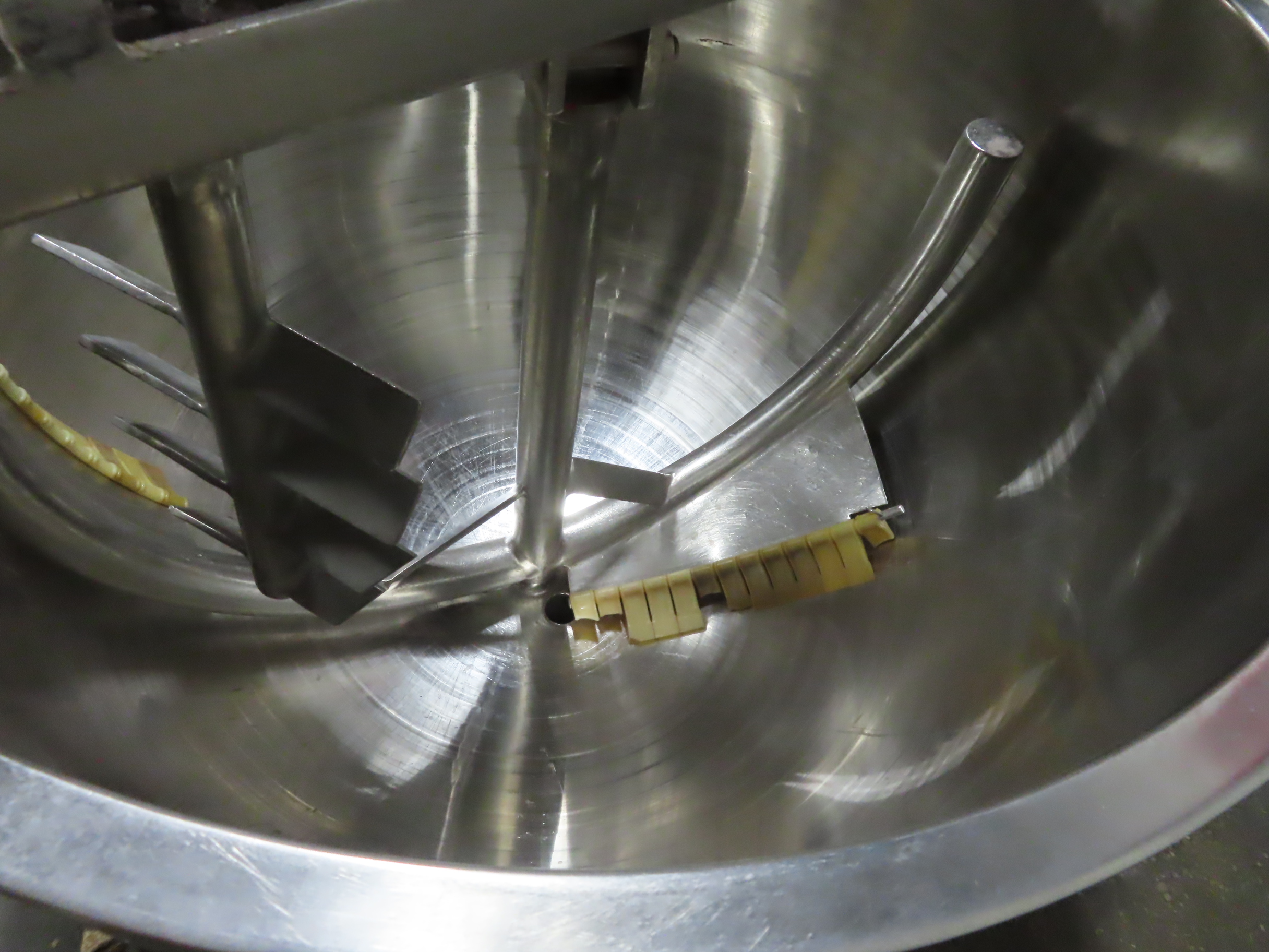 200 gallon Groen Stainless Steel Jacketed Kettle, 2 agitators