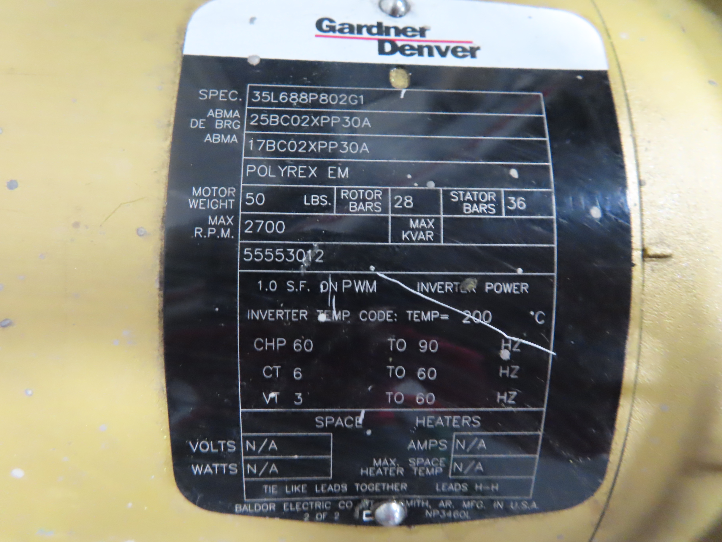 Elmo Rietschle Gardner Denver Vacuum Pump, VVCE25