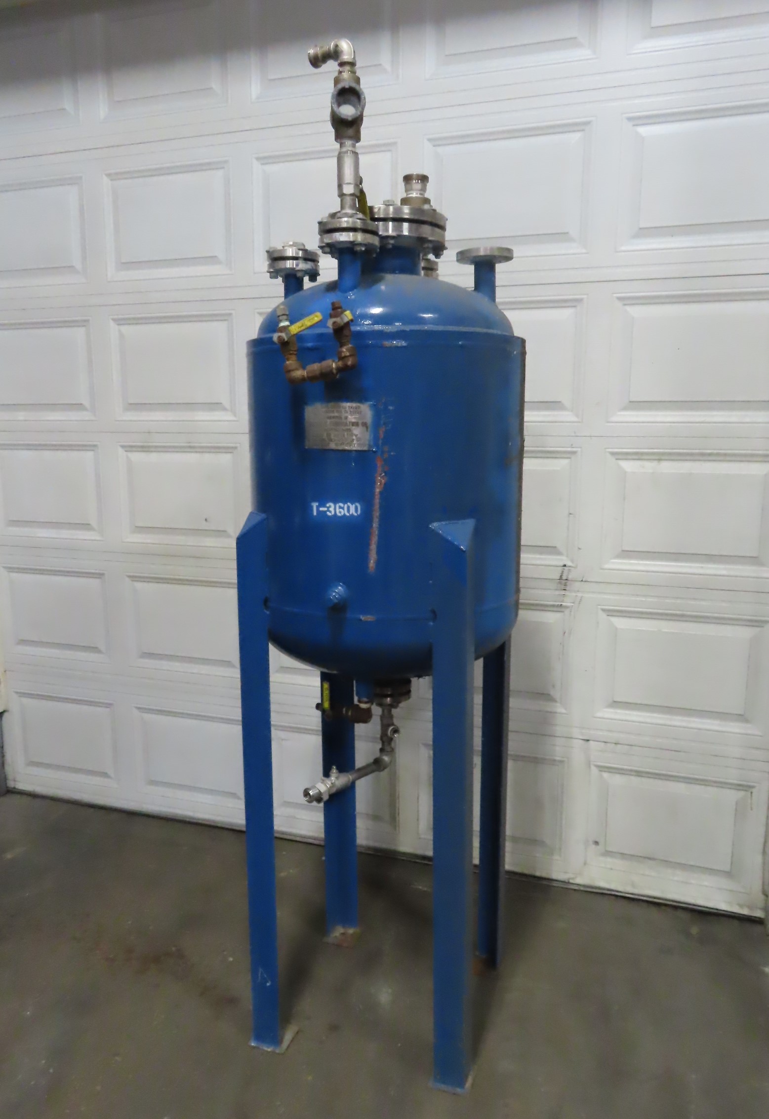 50 gallon Stainless Steel Jacketed Tank, on legs, national board stamped