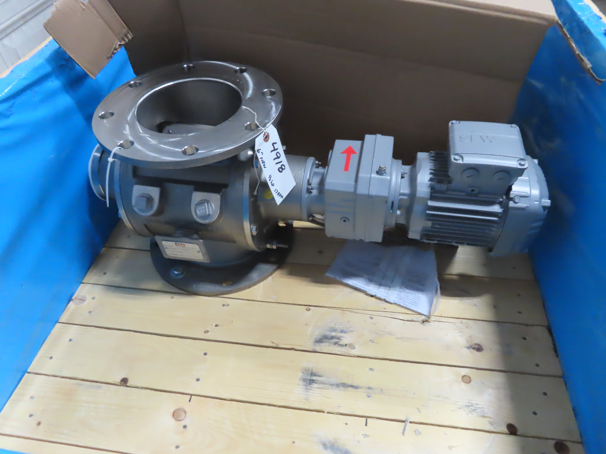 Nnew Surplus 6" DMN Westinghouse Rotary Valve, Rotary Airlock