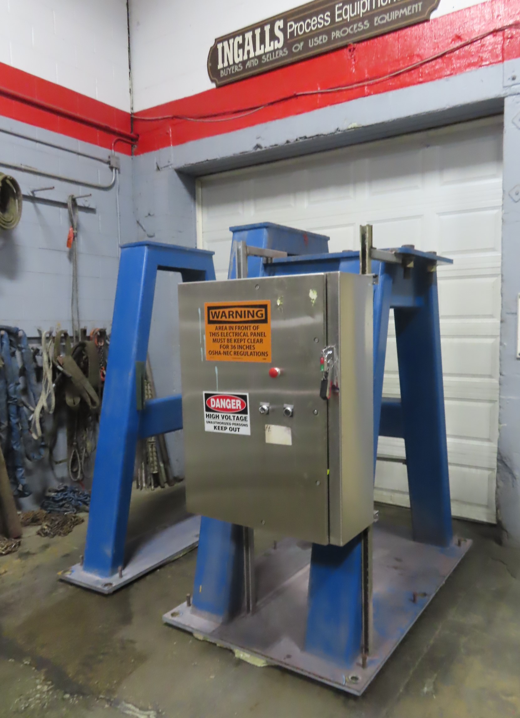 5' x 6' Steveco Pebble Mill, White Alumina Brick Lined, 25 HP direct ...